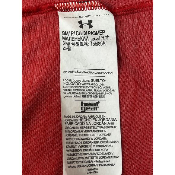 Under Armor Women’s HeatGear Loose 1/4 Zip Pullover - Coral Women's Small - Picture 5 of 5